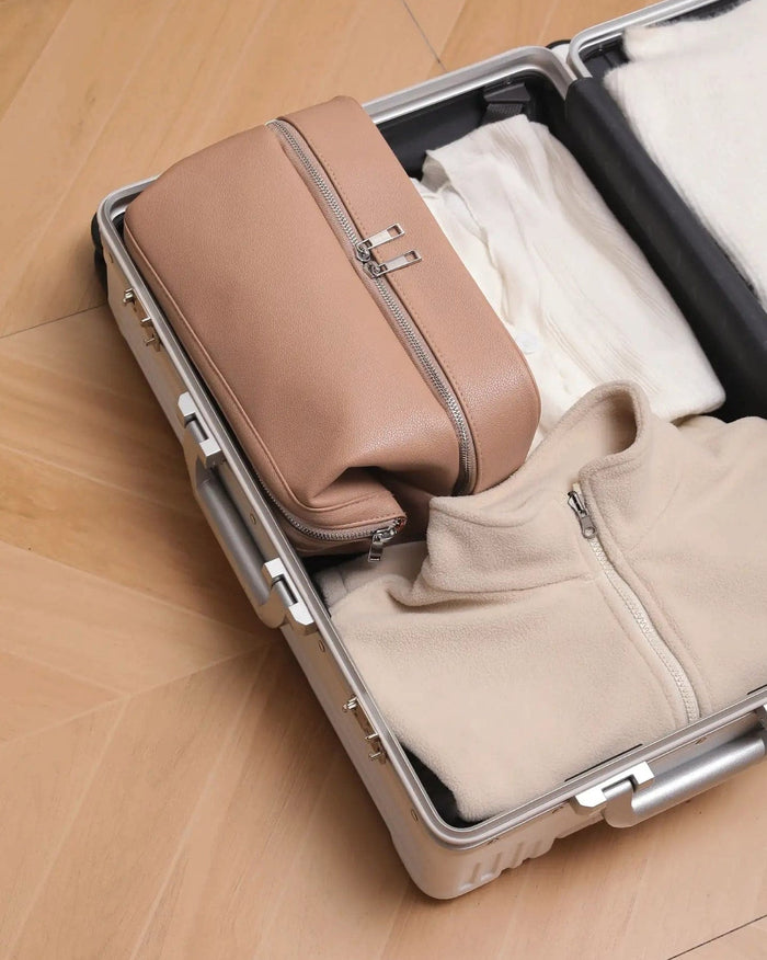 Vegan Leather Toiletry Bag