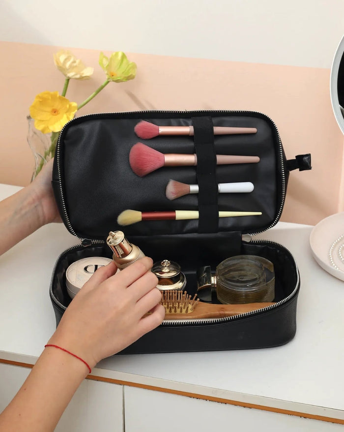 Vegan Leather Toiletry Bag