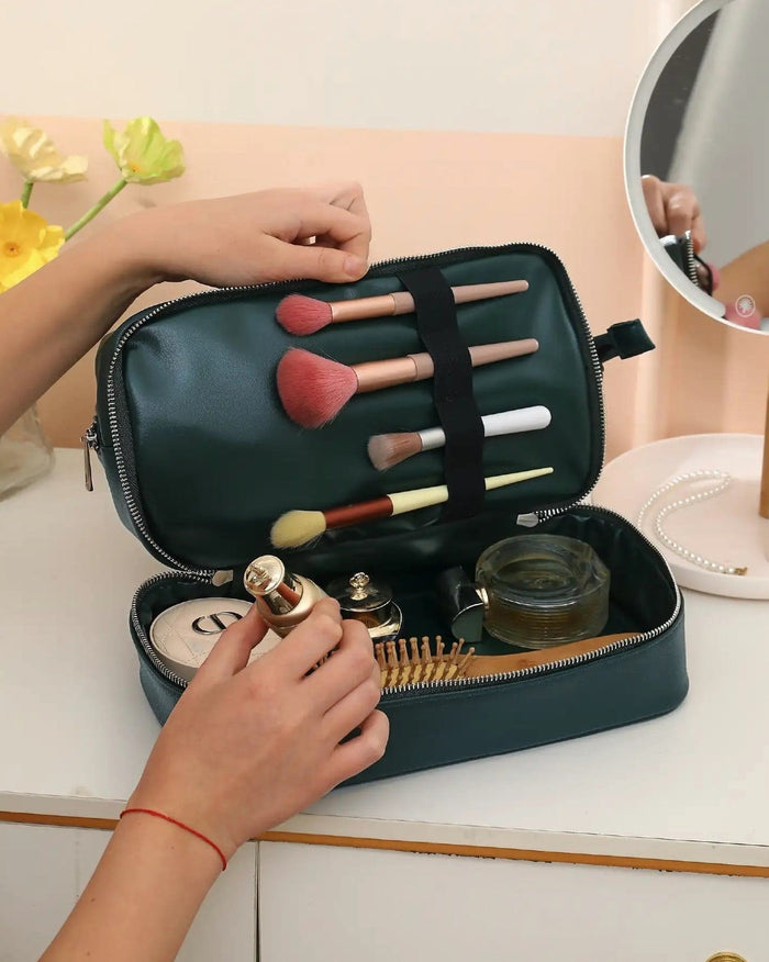 Vegan Leather Toiletry Bag