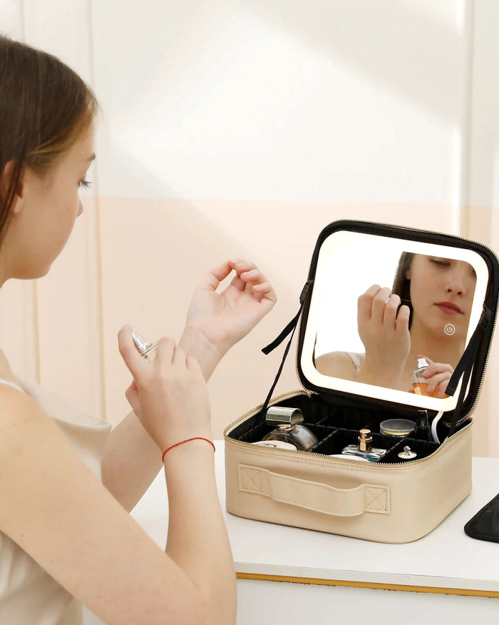LED Travel Makeup Case