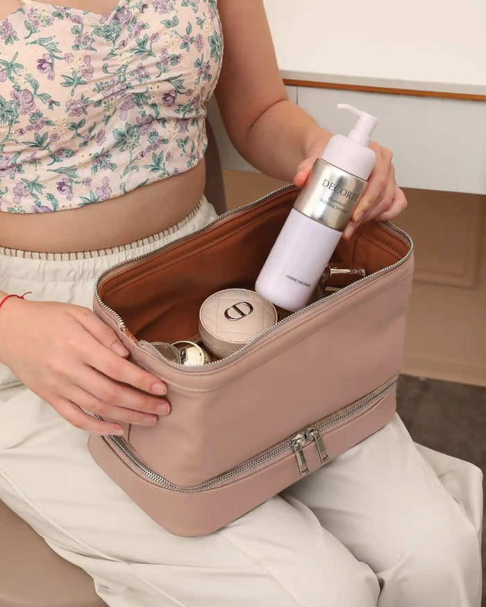 Vegan Leather Toiletry Bag